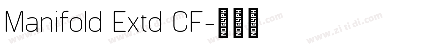 Manifold Extd CF字体转换